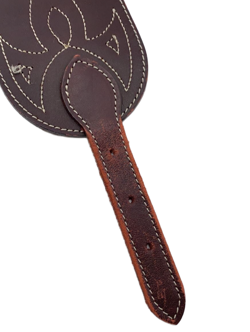 Kenzo Brown Belt Western Stitching