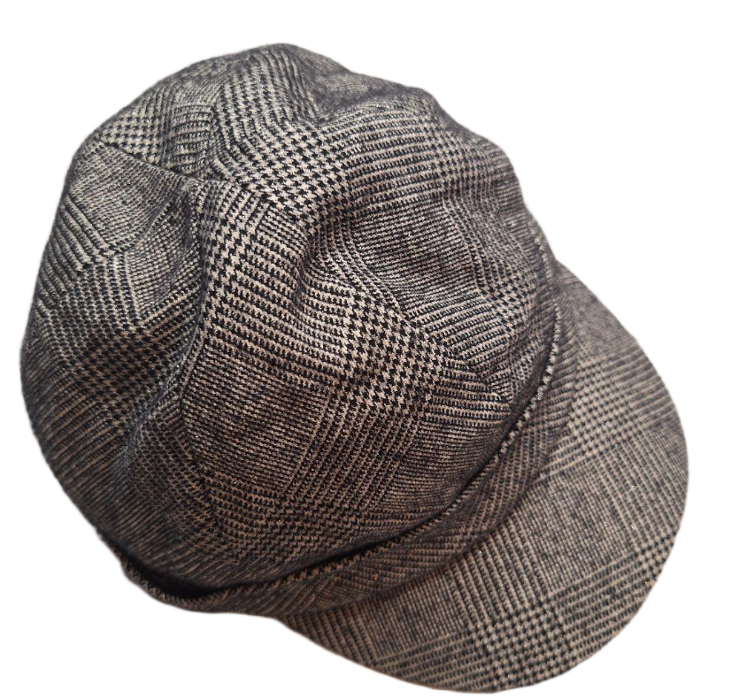 Lanvin Houndstooth Checkered Hunting Round Cap