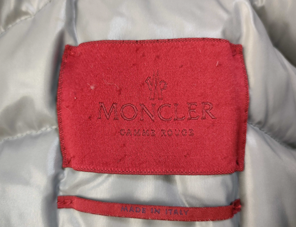 Moncler Down Jacket w Puff Collar & Waist Tie Grey