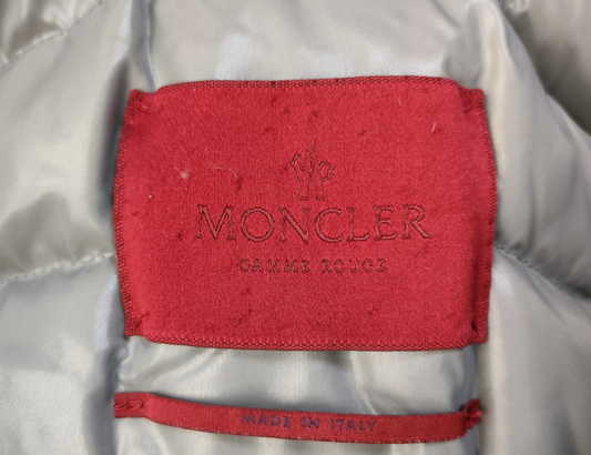 Moncler Down Jacket w Puff Collar & Waist Tie Grey