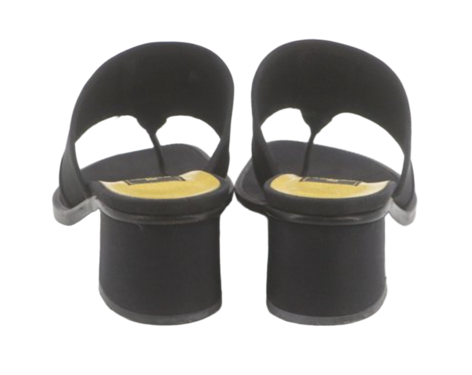 Fendi Mesh Zucca Logo Sandals Sz 38
