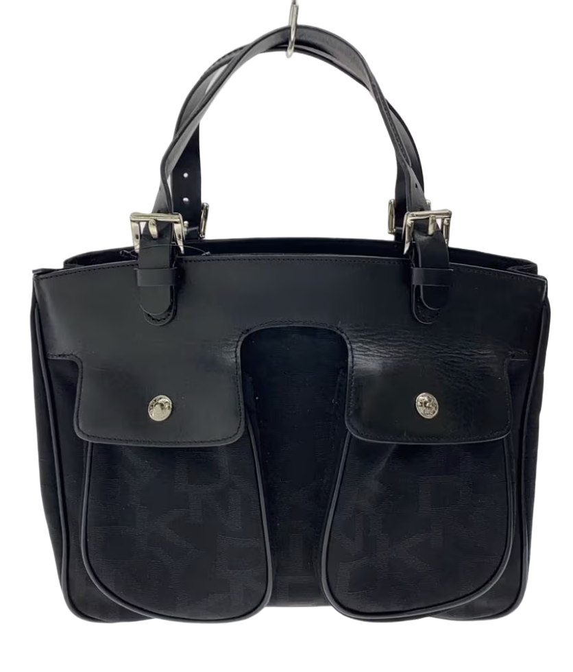 DKNY Canvas Leather Double Strap Tote Handbag