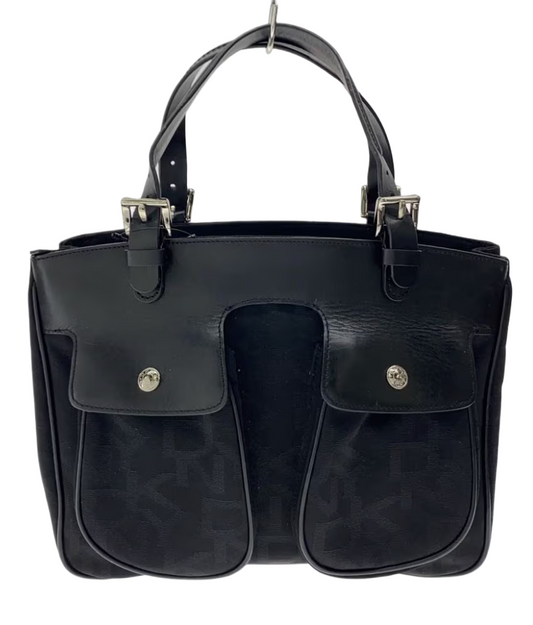 DKNY Canvas Leather Double Strap Tote Handbag