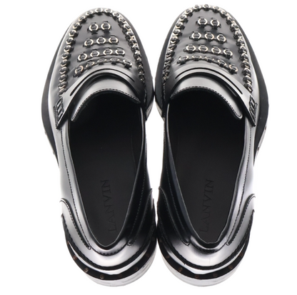Lanvin Piercing Black Loafers Mens Sz 8