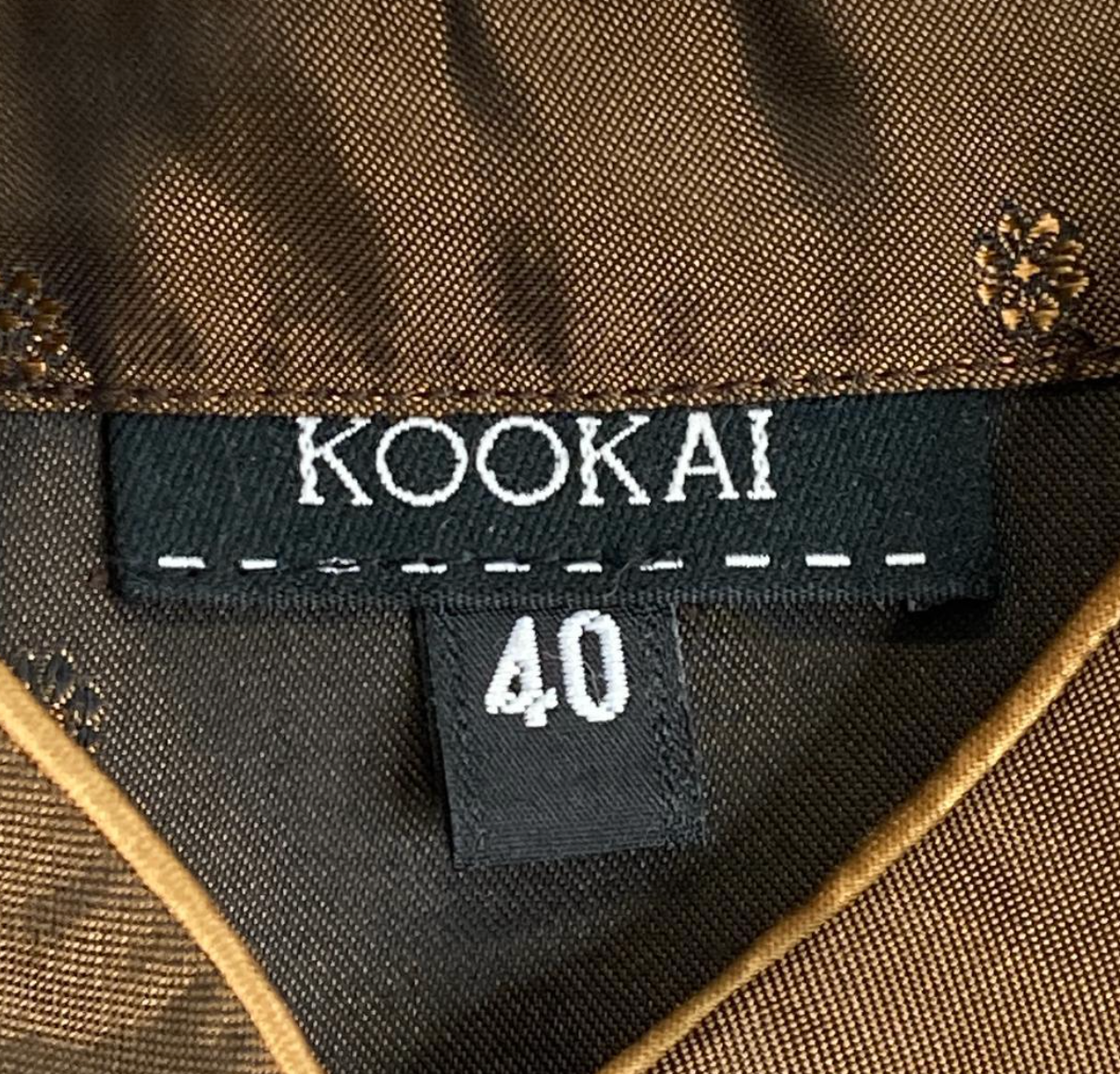 Kookai Floral Hem Chinese SS Dress Made in France
