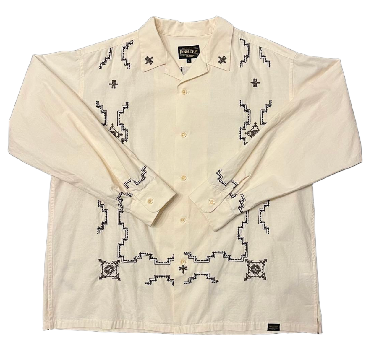 Pendleton LS Collar Shirt w Embroidery Mens