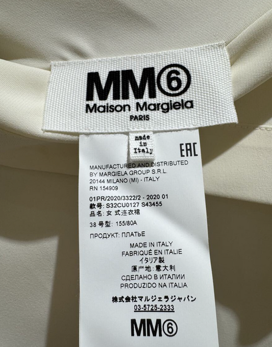 MM6 Maison Margiela Asymmetrical Sless Dress Tunic