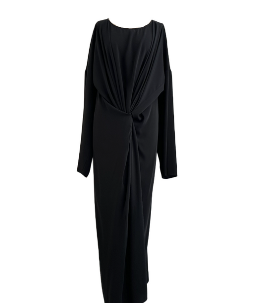 MM6 Maison Margiela Twisted Maxi LS Dress