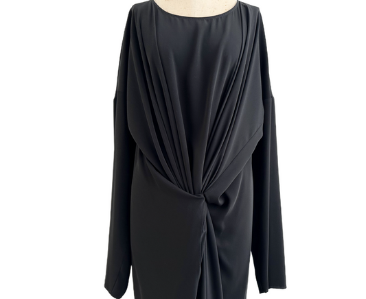 MM6 Maison Margiela Twisted Maxi LS Dress