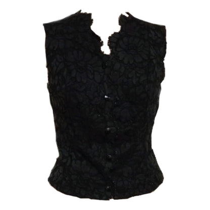 Yves Saint Laurent Lace Silk Vest