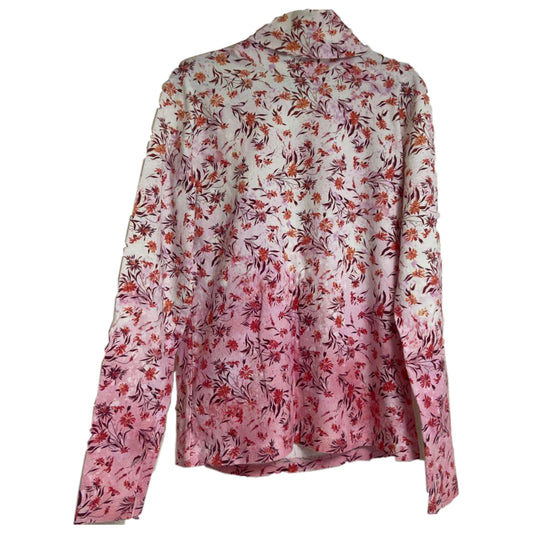 Acne Studios Floral Turtleneck LS Ombre Top