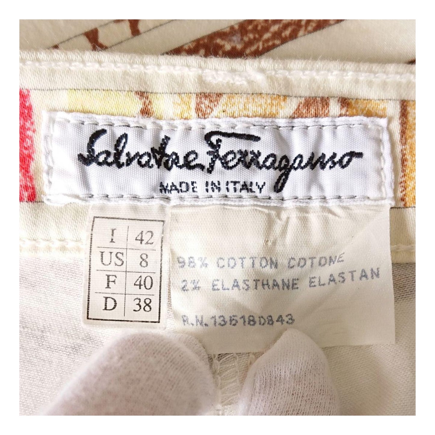 Salvatore Ferragamo Safari Stripe High Waist Jeans