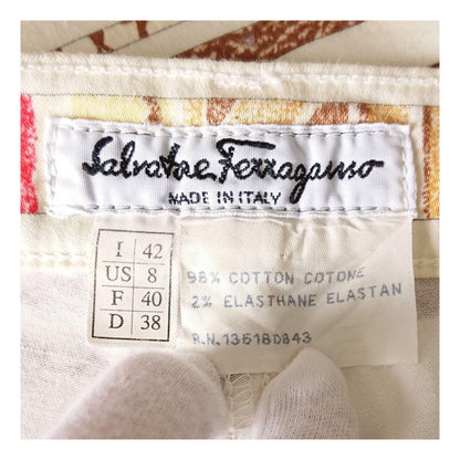 Salvatore Ferragamo Safari Stripe High Waist Jeans