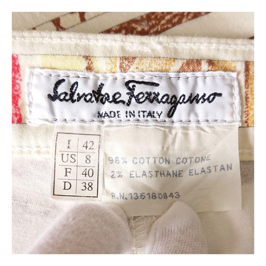 Salvatore Ferragamo Safari Stripe High Waist Jeans