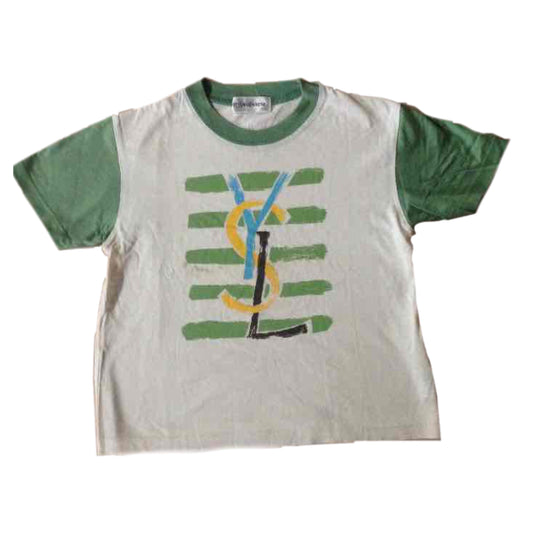 Yves Saint Laurent YSL Logo Baby Crop Tee