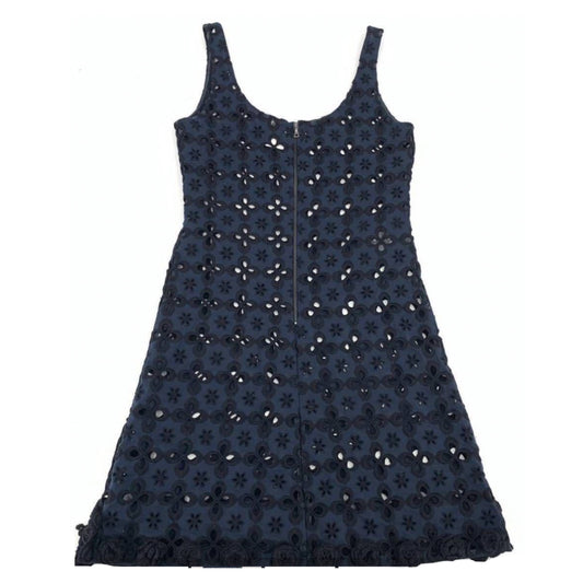 Prada Floral Lace Scoop Neck Sless Mini Dress w Slip