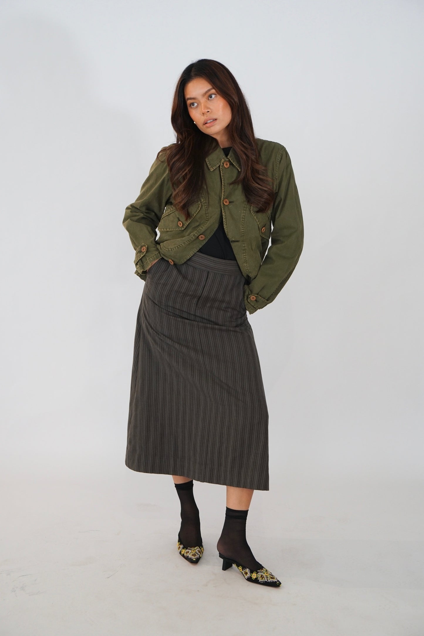 Comme des garçons Homme utility khaki jacket