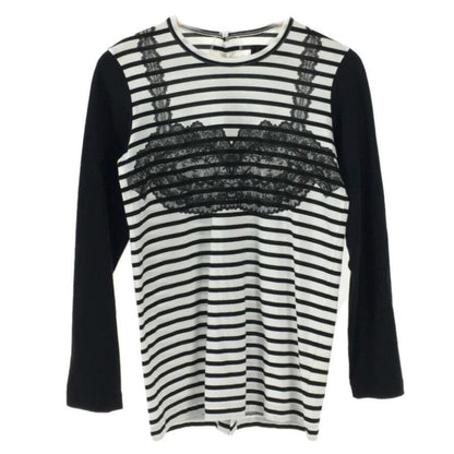 Tricot Comme Des Garcons Lace Bra Graphic Print Stripe LS Tee