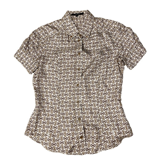 Gucci Horsebit Silk Logo Short Sleeve Shirt