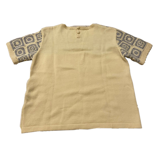 Courreges Knit Crochet Tile Box Tee