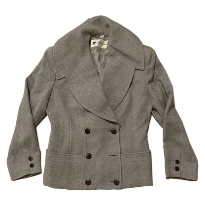 Courreges Sailor Collar Tweed Skort Suit