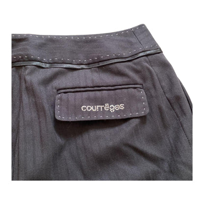 Courreges Stripe Stitch Cropped Trousers