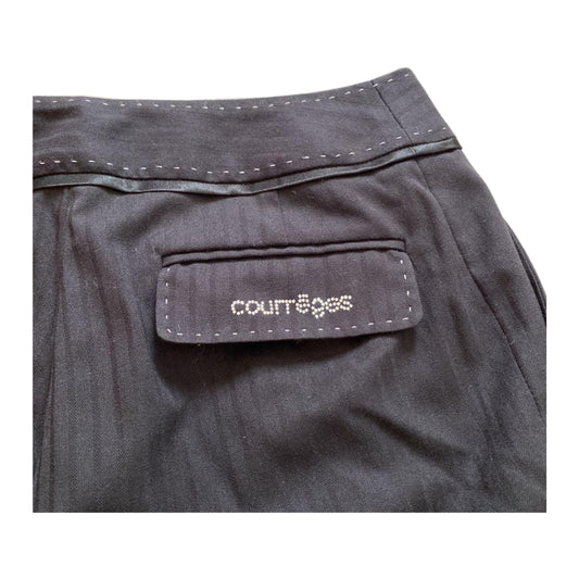 Courreges Stripe Stitch Cropped Trousers
