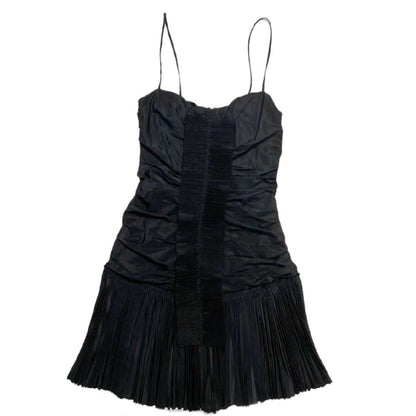 Dolce & Gabbana Pleated Mini Strappy Dress