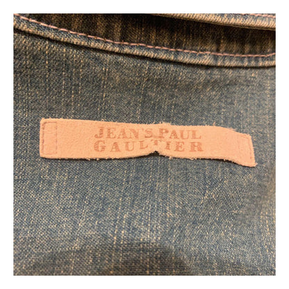 Jean Paul Gaultier SS Snap Button Bustier Denim Mini Dres