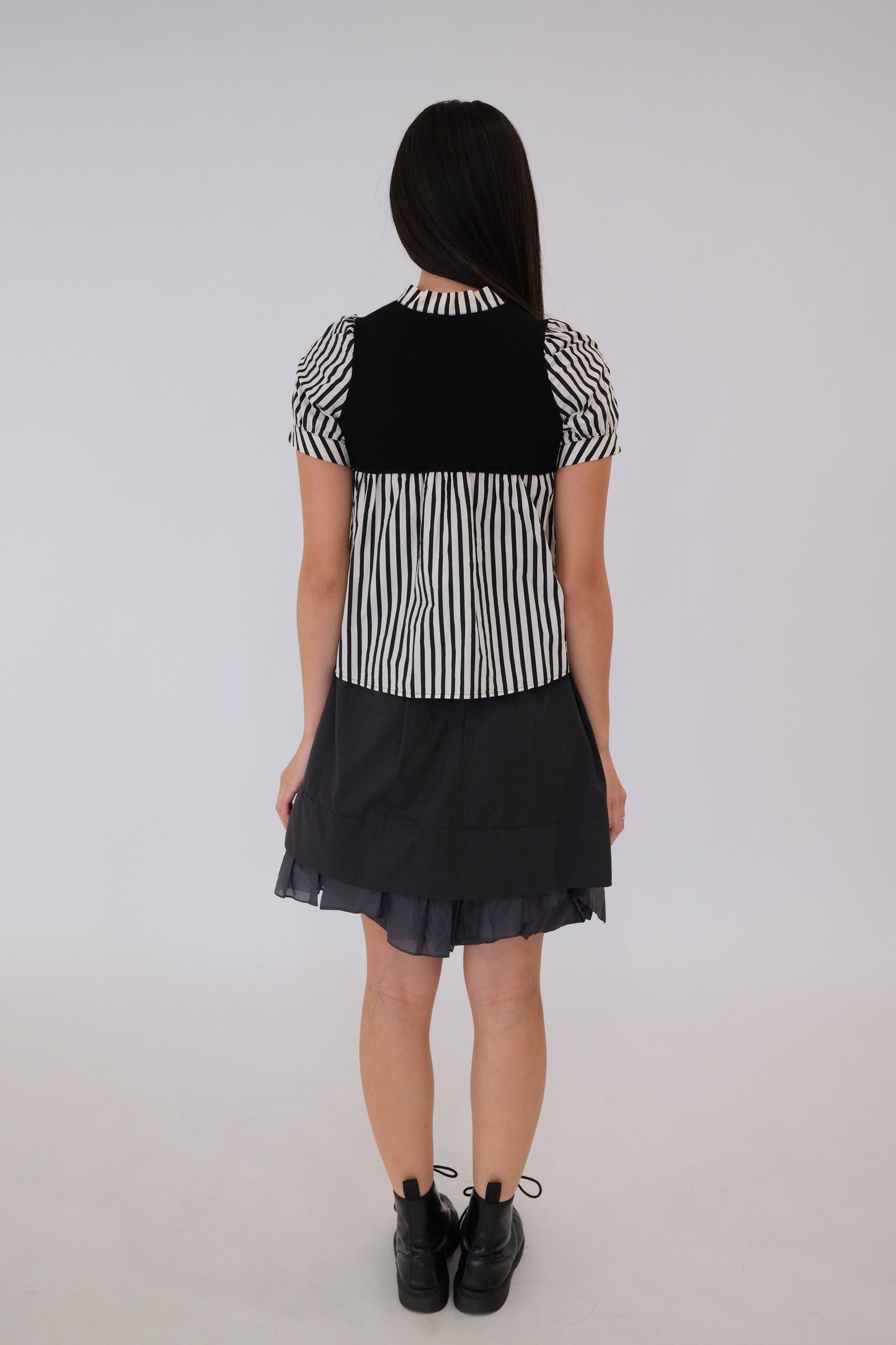 Celine Layered Grey Tutu Circle Skirt