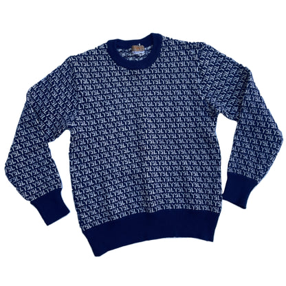 Yves Saint Laurent Logo Crewneck Knit Jumper
