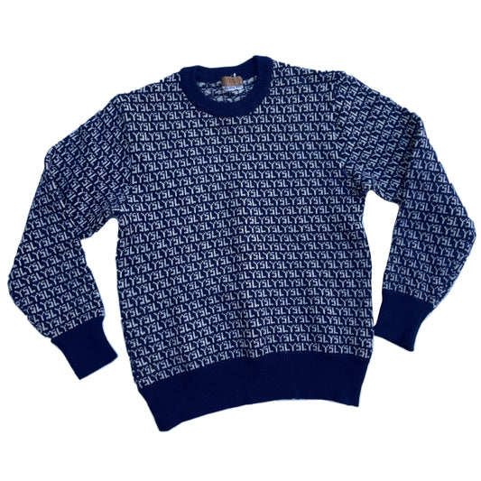 Yves Saint Laurent Logo Crewneck Knit Jumper