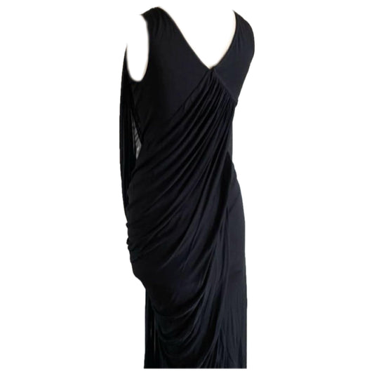 DKNY Evening Drape Cowl Neck Maxi Dress