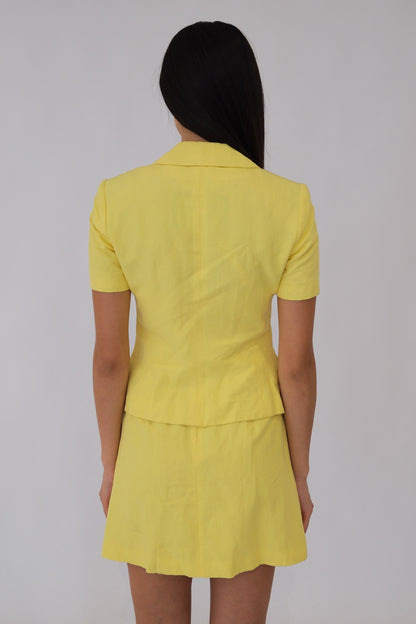 Versace Medusa Button SS Blazer & Halterneck Dress Set