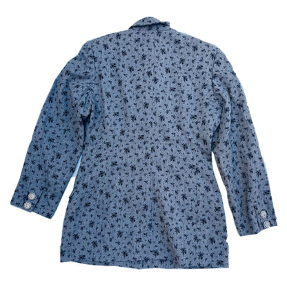 Versace Floral Medusa Button Blazer