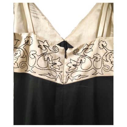 Fendi Silk Embroidered Bralette Slip Midi Dress