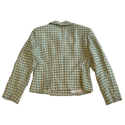Courreges Tweed Pearl Button Jacket & Skirt Set