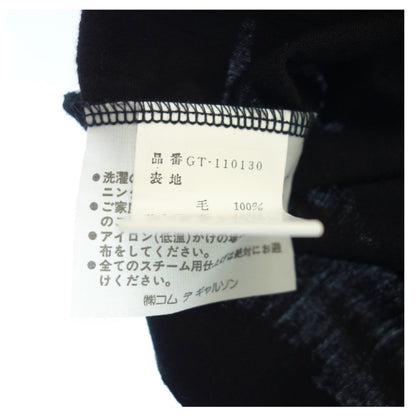 Comme Des Garcons Turtleneck Cropped Slit Neck LS Top