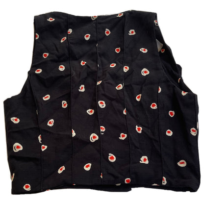 Fendi Print Pocket Double Breasted Crop Top