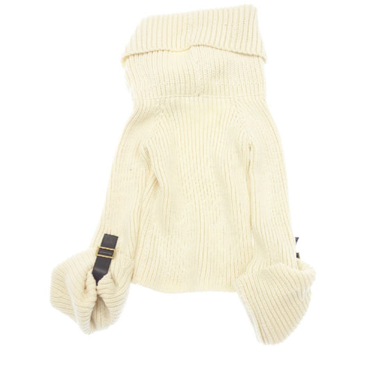 Gucci Turtleneck Leather Buckle Chunky Knit Jumper