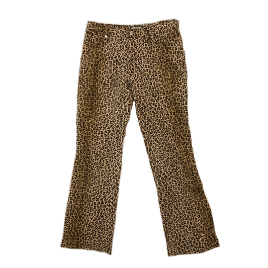 Moschino Jeans Leopard Print Mid Waist Flared Jeans