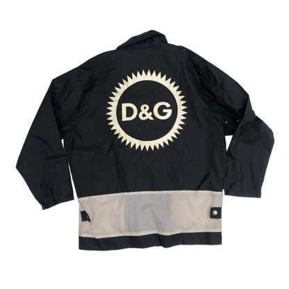 Dolce & Gabbana Black/White Anorak Parka Jacket