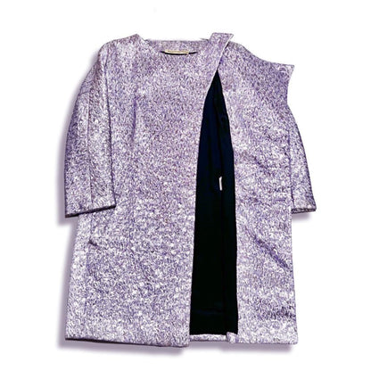 Balenciaga Metallic Button Dress Coat