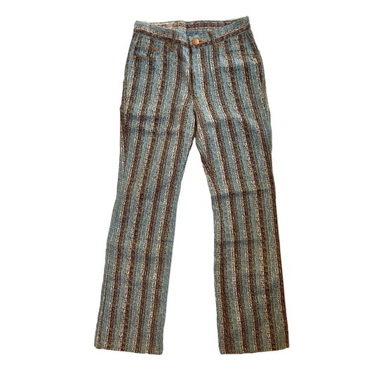 Jean Paul Gaultier Cryptic Writing Stripe Straight Leg Jeans