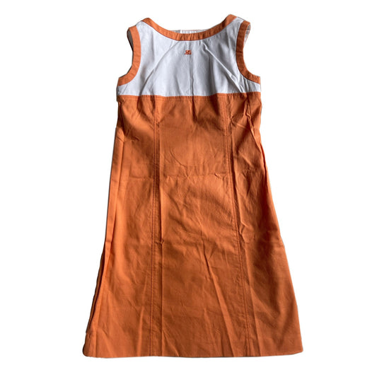 Courreges Colour Block Shift Sleeveless Dress