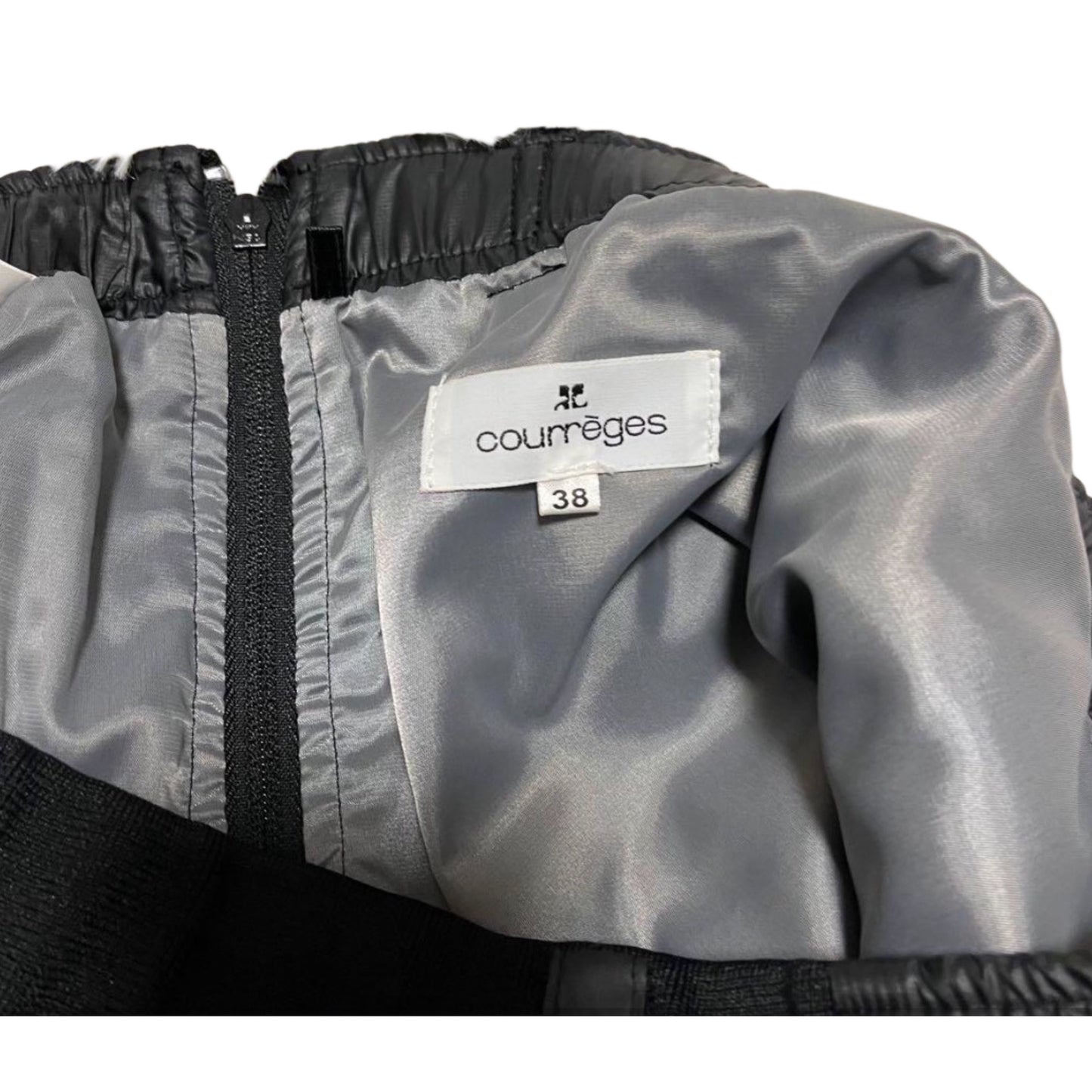 Courreges Mini Nylon Puffer Quilted Skirt