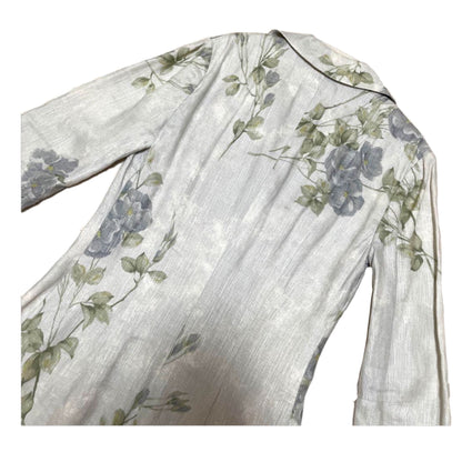 Dolce & Gabbana Floral Silk Linen Summer Coat