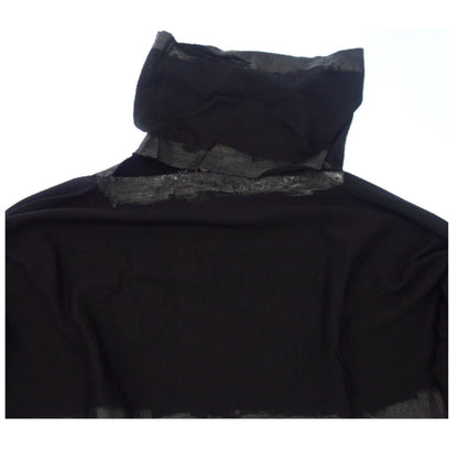 Comme Des Garcons Turtleneck Cropped Slit Neck LS Top