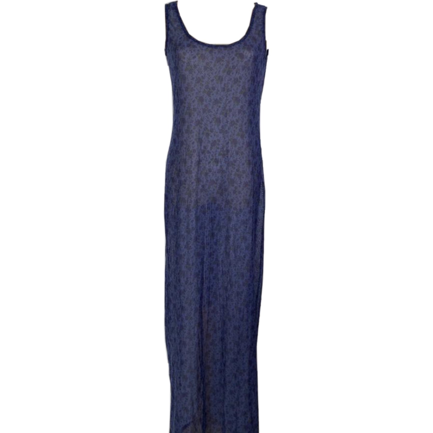Sportmax Mesh Floral Tank Bodycon Maxi Dress