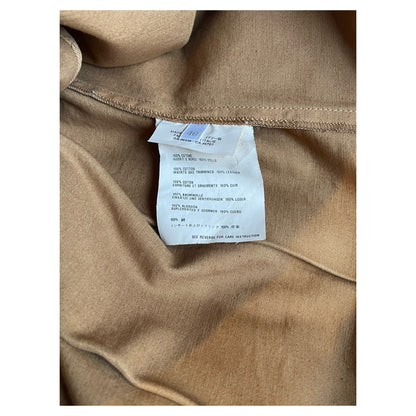 Prada Leather Leather Utility Wrap Skirt